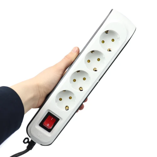چند راهی 4 خانه ارت دار پارت الکتریک با کابل 5 متری PE8759 - تصویر 3