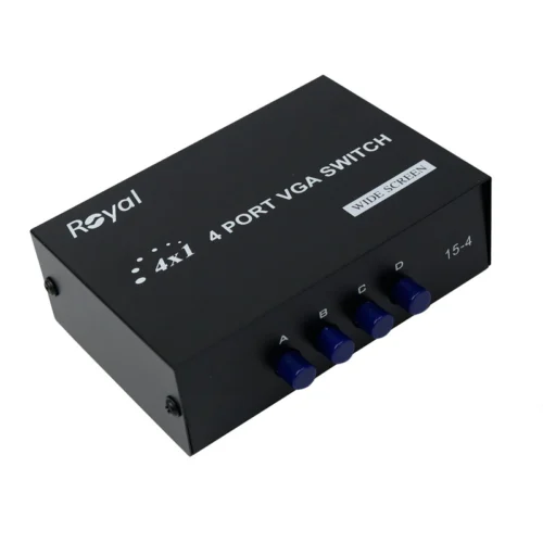 سوییچ 4 پورت VGA رویال مدل VGA-15-4