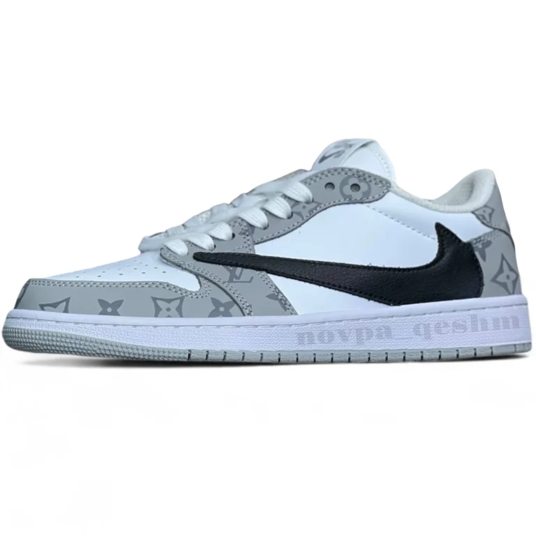 نایک ایر جردن وان لو تراویس اسکات لویی ویتون NIKE AIR JORDAN 1 LOW TRAVIS SCOTT X LOUIS VUITTON