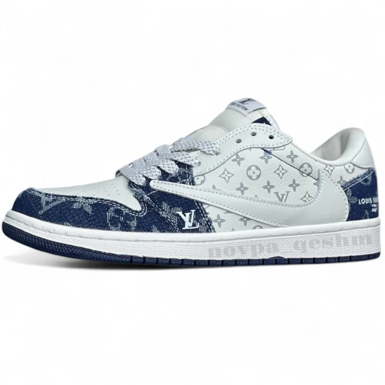 نایک ایر جردن وان لو تراویس اسکات لویی ویتون NIKE AIR JORDAN 1 LOW TRAVIS SCOTT X LOUIS VUITTON