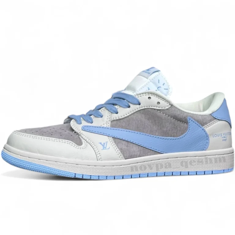 نایک ایر جردن وان لو تراویس اسکات لویی ویتون NIKE AIR JORDAN 1 LOW TRAVIS SCOTT X LOUIS VUITTON