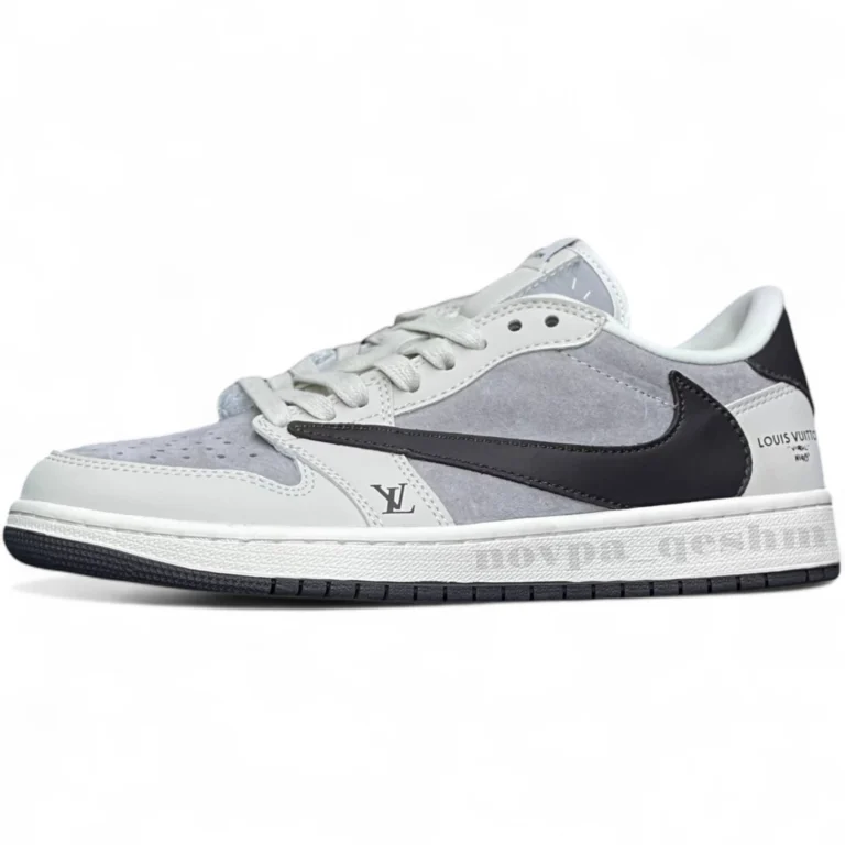 نایک ایر جردن وان لو تراویس اسکات لویی ویتون NIKE AIR JORDAN 1 LOW TRAVIS SCOTT X LOUIS VUITTON