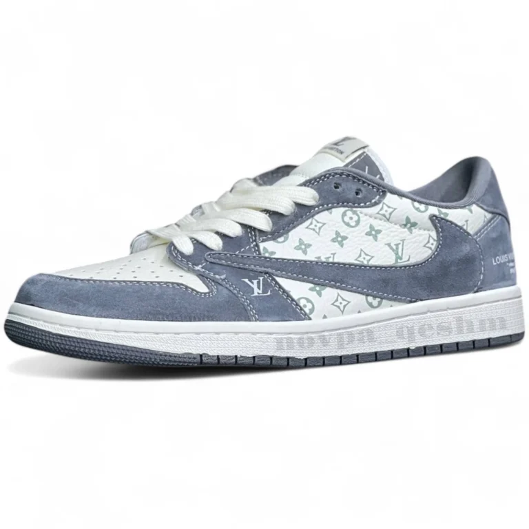 نایک ایر جردن وان لو تراویس اسکات لویی ویتون NIKE AIR JORDAN 1 LOW TRAVIS SCOTT X LOUIS VUITTON