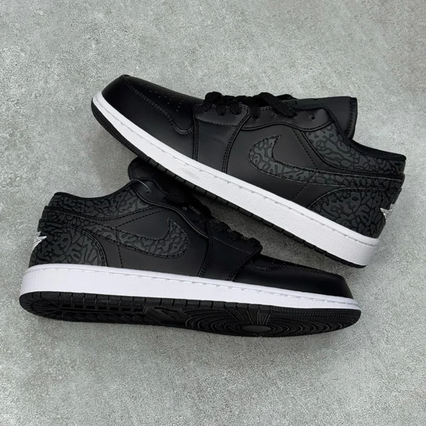 کتانی جردن وان لو بلک الفنت Jordan 1 Low Black Elephant FB9907-001