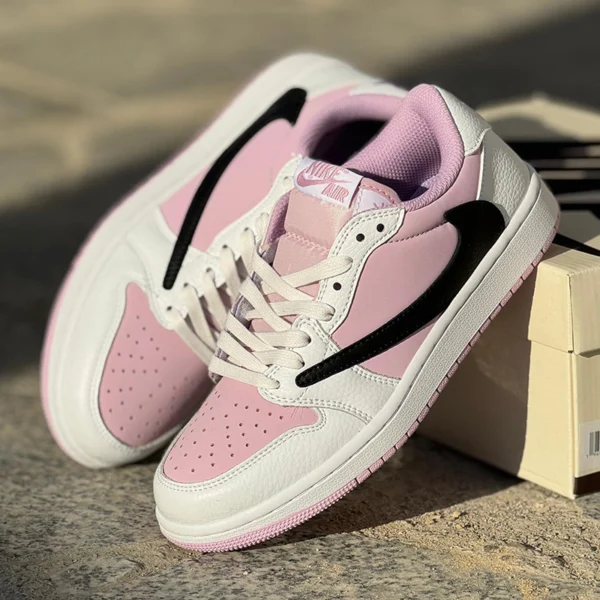 کفش نایک جردن وان لو Air Jordan 1 Low OG صورتی سفید مشکی