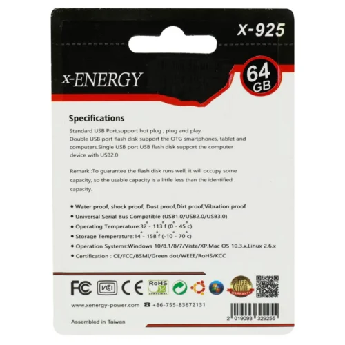 فلش 64 گیگ ایکس انرژی X-Energy X-925