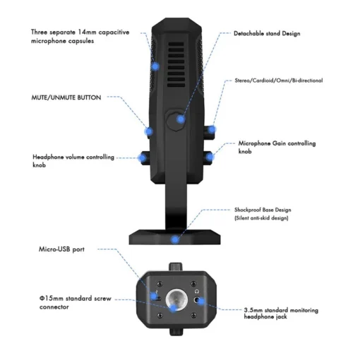 میکروفون رومیزی Yanmai SF-900