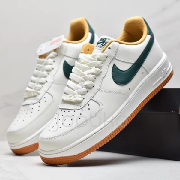 کفش نایک ایر فورس 1 سبز بژ Nike Air Force 1 Green Beige
