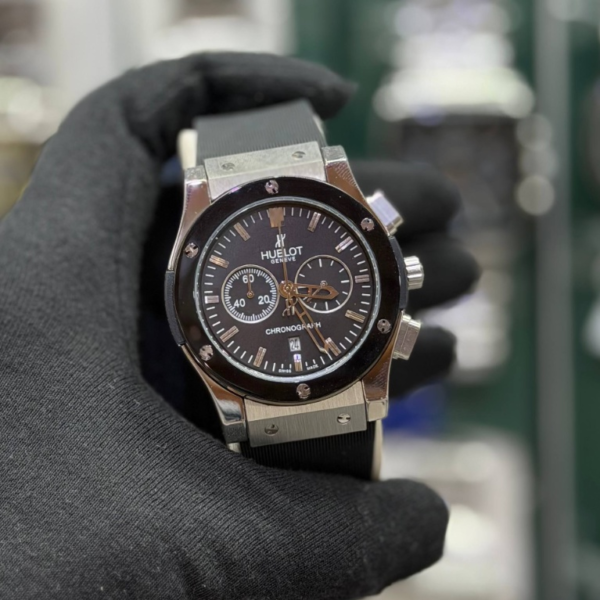 ساعت مچی مردانه هابلوت مدل Classic Fusion Chronograph Steel Black