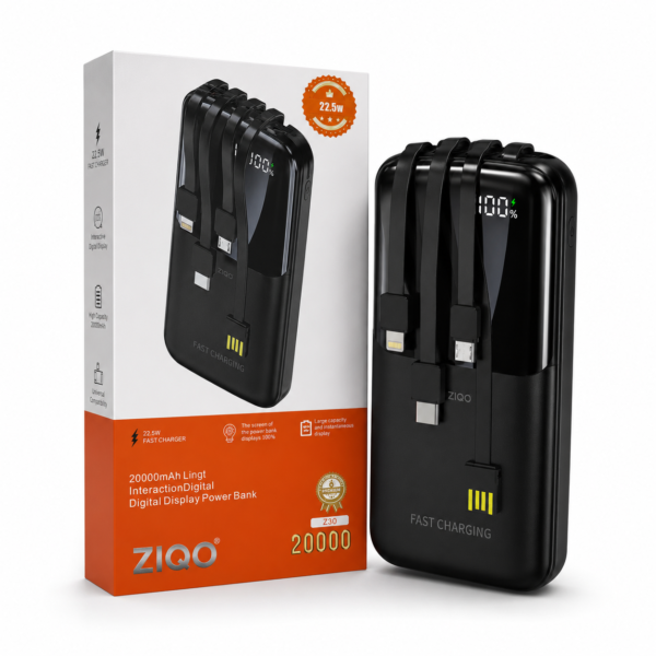 پاوربانک 20 هزار ZIQO z30 فست شارژ