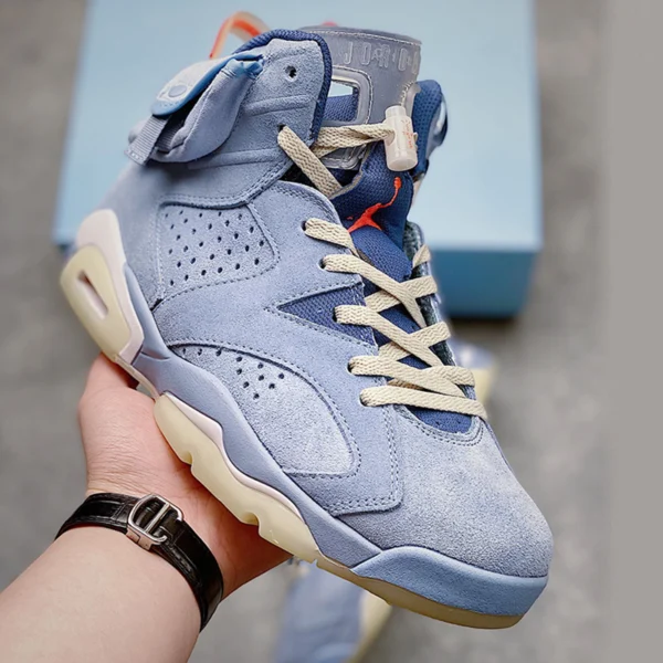 کفش نایک جردن 6 تراویس اسکات هیوستون اویلرز Travis Scott x Air Jordan 6 Houston Oilers