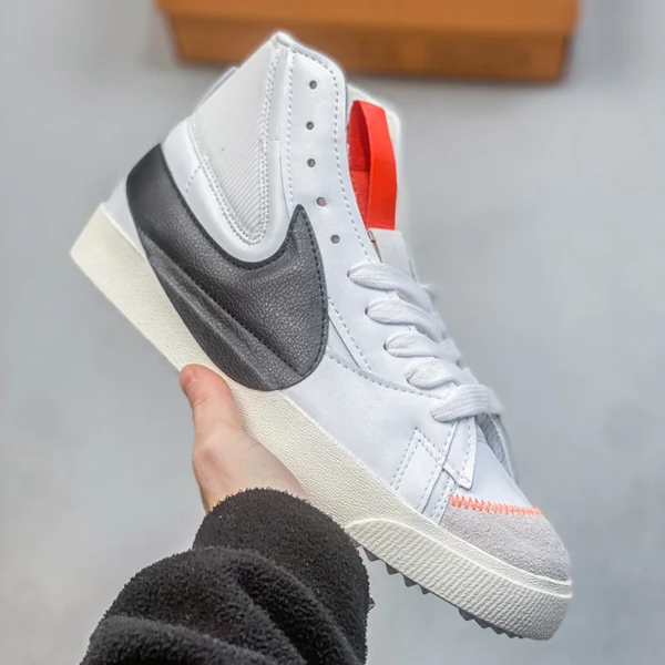 کفش نایک بلیزر مید 77 جامبو سفید مشکی Nike Blazer Mid 77 Jumbo DD3111-100