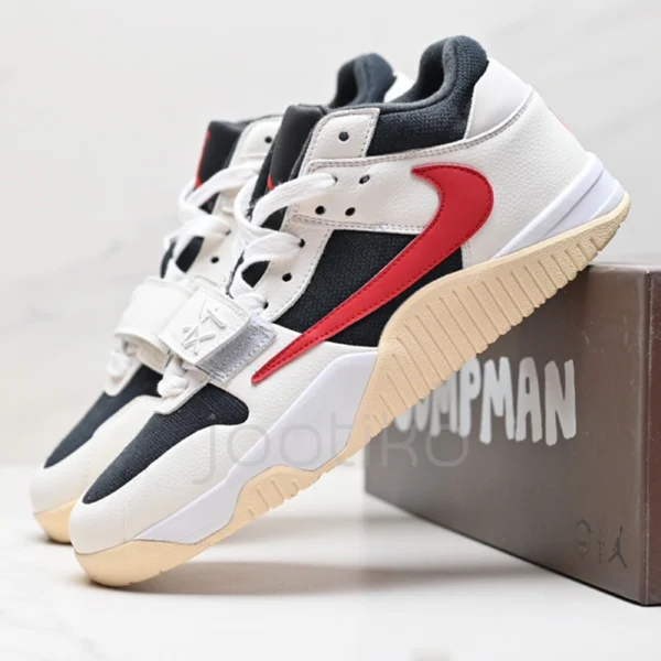 کفش جردن جامپ من جک تی‌آر تراویس اسکات قرمز سفید مشکی Jordan Jumpman Jack TR Travis Scott
