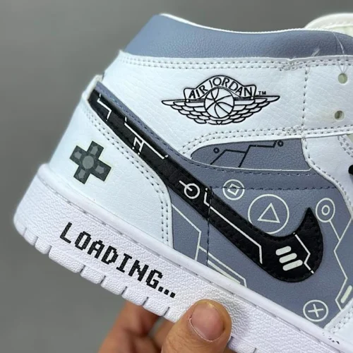 کفش کتونی نایک ایر جردن 1 شبنما پلی استیشن Nike Air Jordan1 PLAY STATION