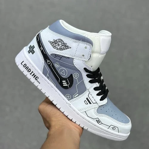 کفش کتونی نایک ایر جردن 1 شبنما پلی استیشن Nike Air Jordan1 PLAY STATION