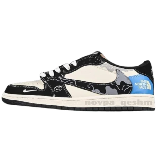 نایک ایر جردن 1 لو تراویس اسکات نورث فیس NIKE AIR JORDAN 1 LOW TRAVIS SCOTT X NORTH FACE