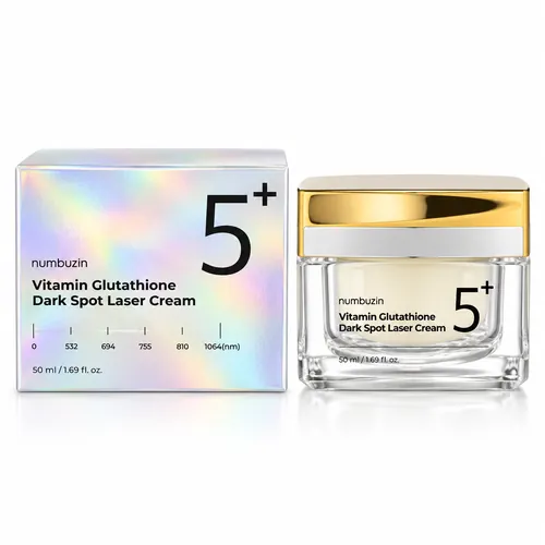کرم روشن کننده و ضد لک نامبوزین مدل +5 Glutathione مناسب برای انواع پوست حجم ۵۰ میلی لیتر