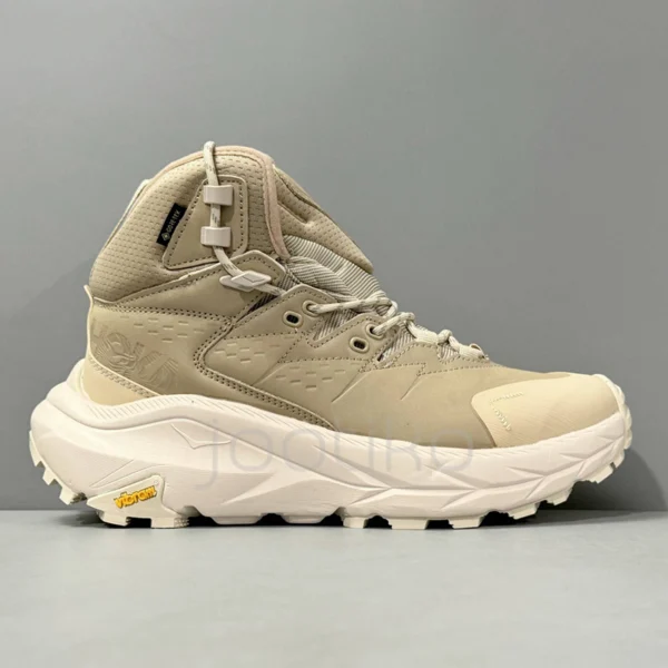 کفش کوهنوردی هوکا کاها 2 های GTX گورتکس شنی و کرمی Hoka Kaha 2 High GTX