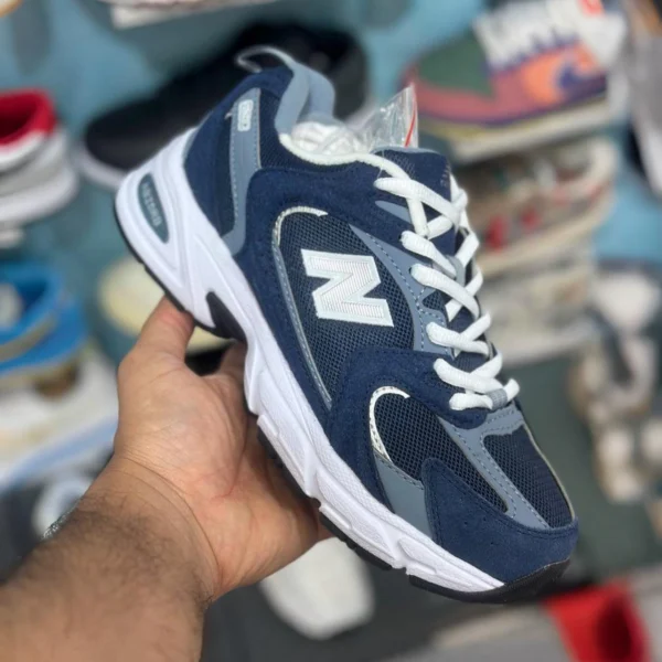 کفش نیوبالانس 530 سرمه‌ای سفید New Balance GR530CA