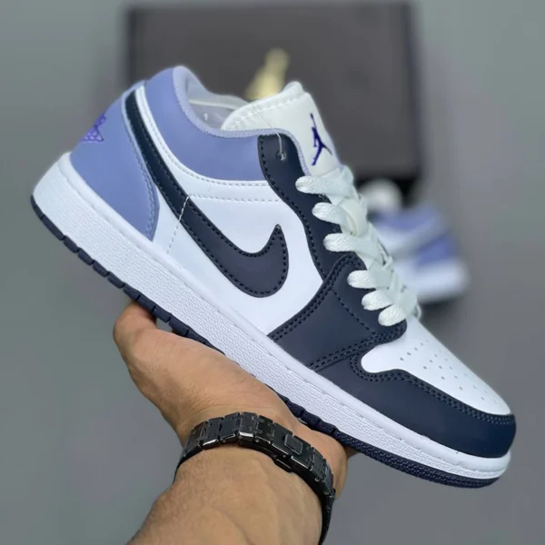 کفش نایک ایر جردن 1 لو ایندیگو هیز Jordan 1 Low White Indigo Haze