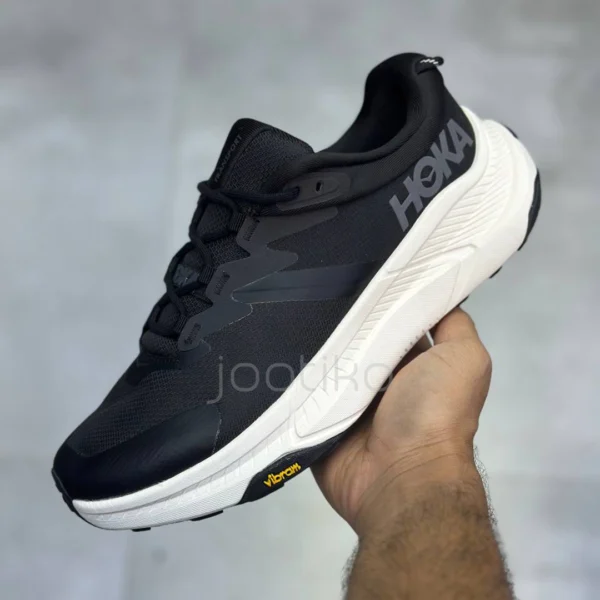 کفش هوکا ترنسپورت مشکی سفید Hoka Transport Black Alabaster
