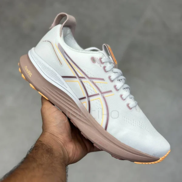 کفش ورزشی اسیکس ژل کایانو 32 ASICS Gel-Kayano 32 White Orange Glow