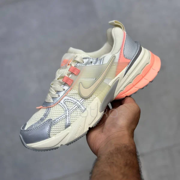 کفش نایک V2K ران کرم متالیک مرجانی Nike V2K Run Coral Metallic Cream
