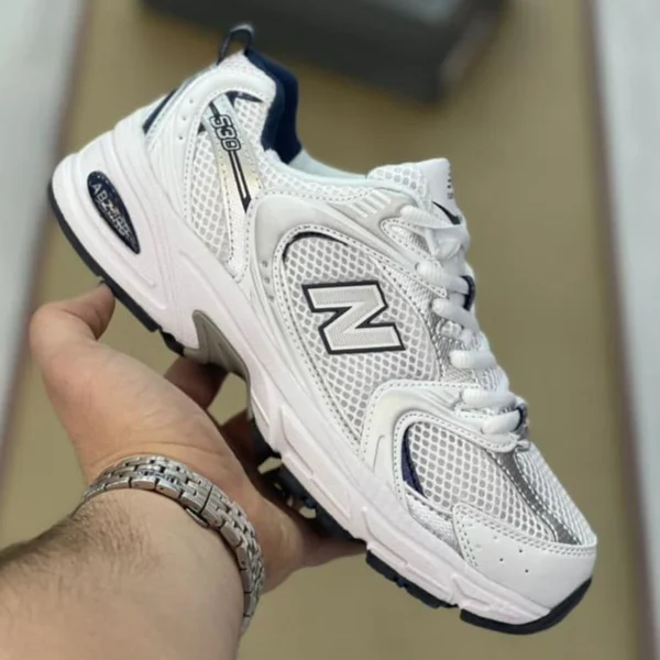 کفش نیوبالانس 530 White Silver Navy مدل MR530SG