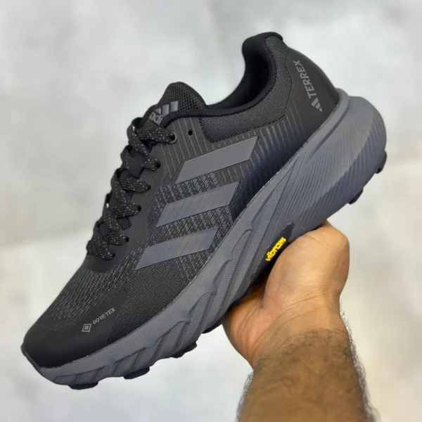 کفش آدیداس ترکس گورتکس مشکی طوسی مدل Terrex Gore-tex Hiking
