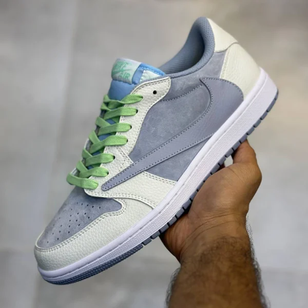 کتانی نایک ایرجردن وان لو Cool Grey طوسی آبی سفید
