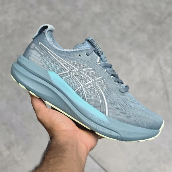 کفش اسیکس ژل کایانو 33 طوسی آبی ASICS GEL-KAYANO 33