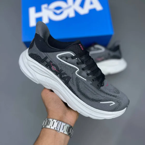 کفش هوکا کلیفتون 10 زغالی مشکی Hoka Clifton 10