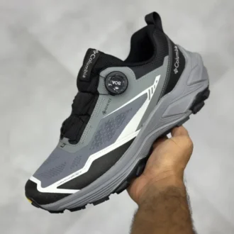کفش کلمبیا تریل گورتکس طوسی مشکی سفید Columbia GORE-TEX Trail BOA