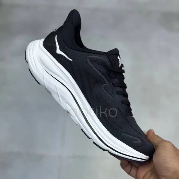 کفش هوکا کلیفتون 10 مشکی سفید Hoka Clifton 10 Black White