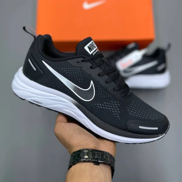 کفش نایک زوم وین فلو 9X مشکی سفید NIKE ZOOM WINFLO
