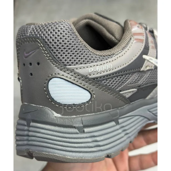کفش نایک P-6000 مدل Cave Stone Medium Ash Flat Pewter Metallic Silver