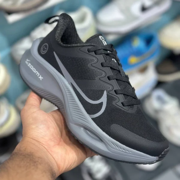کتونی نایک زوم ایکس اسمایلی مشکی طوسی Nike Zoom X Smiley Black Grey
