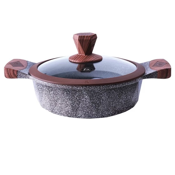 تابه گرانیتی زیو مدل Z-8172-28 طرح الماس سایز 28