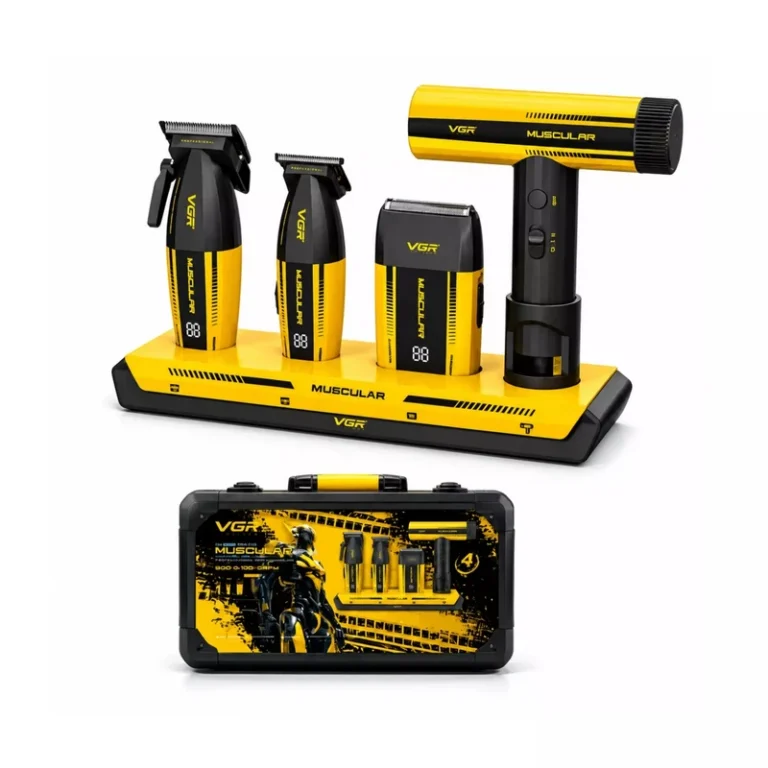 ست 4عددی سشوار،شیور و ماشین اصلاح وی جی آر مدل V-285 S4