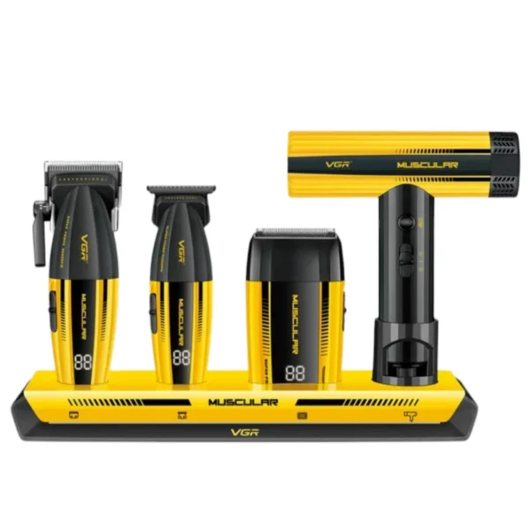 ست 4عددی سشوار،شیور و ماشین اصلاح وی جی آر مدل V-285 S4