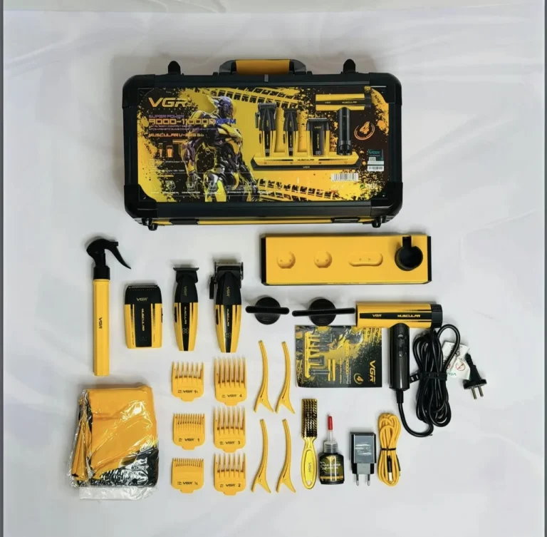 ست 4عددی سشوار،شیور و ماشین اصلاح وی جی آر مدل V-285 S4