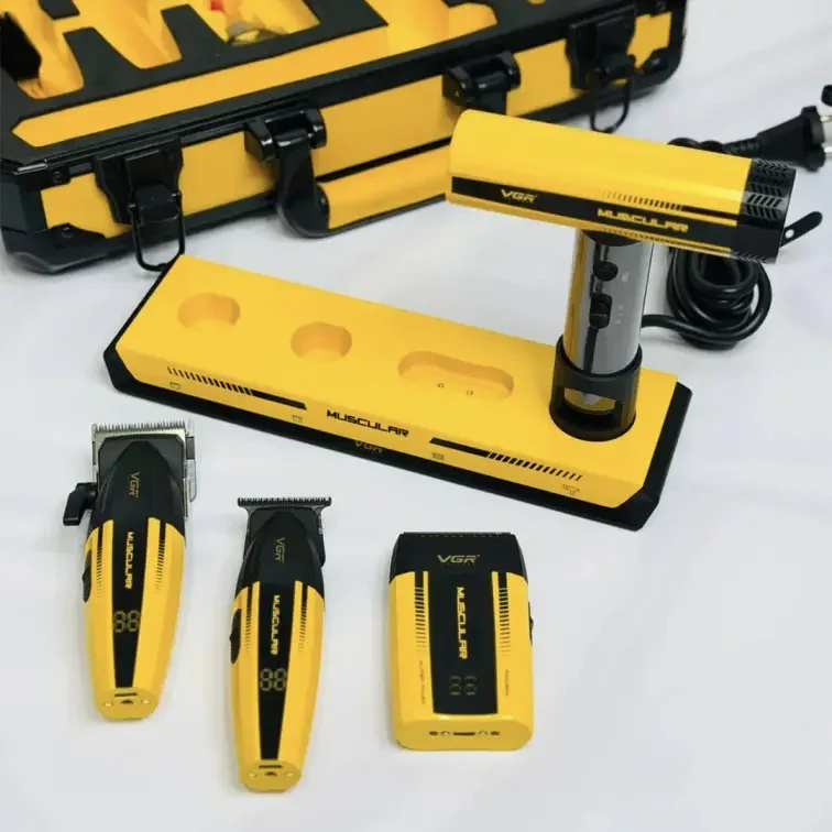ست 4عددی سشوار،شیور و ماشین اصلاح وی جی آر مدل V-285 S4