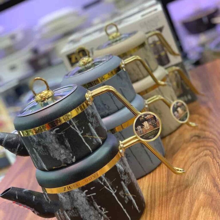 ست کتری و قوری گرانیتی زیو مدل ZTS-8014