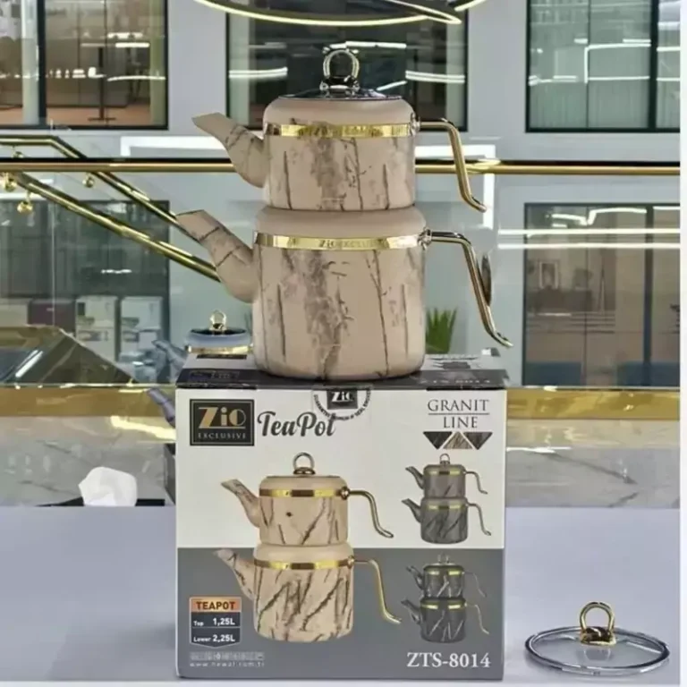 ست کتری و قوری گرانیتی زیو مدل ZTS-8014