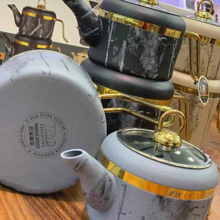 ست کتری و قوری گرانیتی زیو مدل ZTS-8014