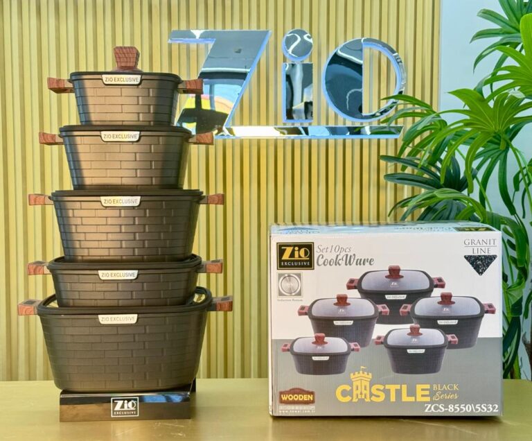 سرویس قابلمه گرانیتی 10 پارچه زیو مدل ZCS-8550