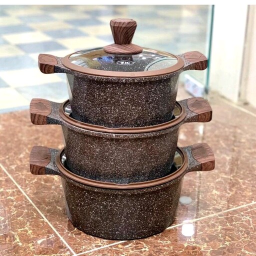 سرویس قابلمه گرانیتی زیو مدل Z-8170-32 شش پارچه
