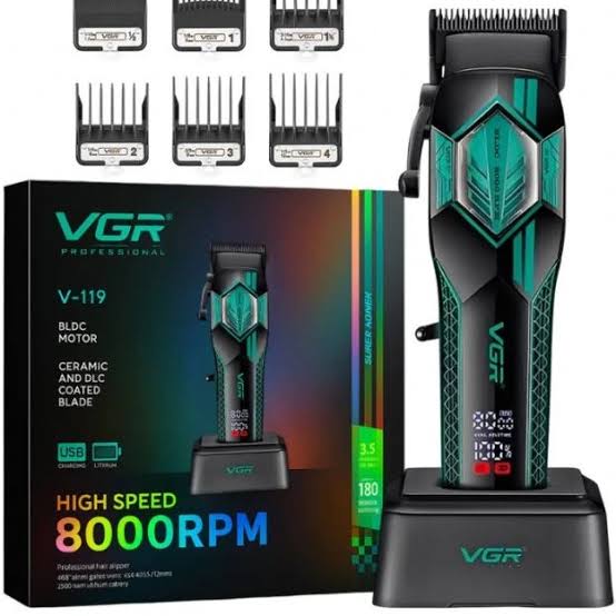 ماشین اصلاح وی جی آر مدل V-119 با تیغه سرامیک