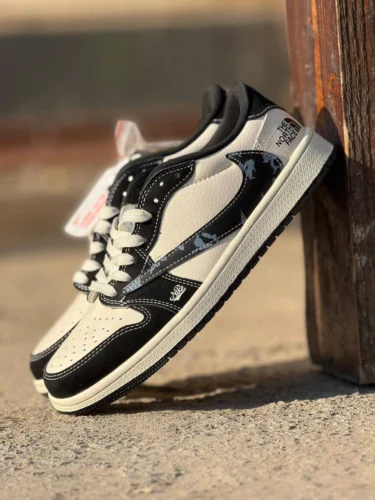 نایک ایر جردن 1 لو تراویس اسکات نورث فیس NIKE AIR JORDAN 1 LOW TRAVIS SCOTT X NORTH FACE