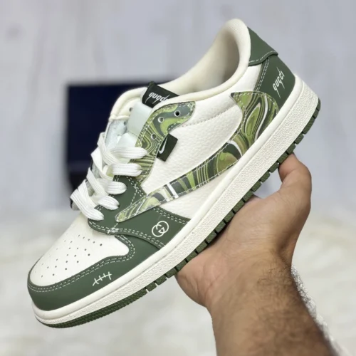 نایک ایر جردن 1 لو تراویس اسکات گوچی NIKE AIR JORDAN 1 LOW TRAVIS SCOTT X GUCCI